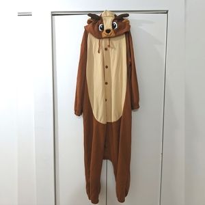 Kigurumi Deer Button-Up Onesie Size: MEDIUM